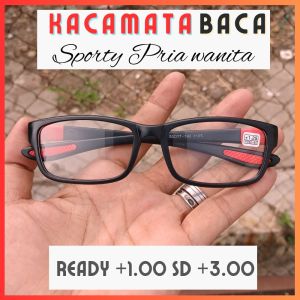 Kaca Mata Plus Baca Pria Wanita Sporty Umur 40 Model Terbaru