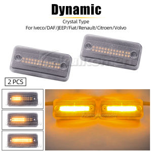 2pcs Dynamic Turn Signal Indicator Light LED Side Marker Lamp For Iveco Fiat Ducato Citroen Relay Peugeot Boxer Renault VOLVO