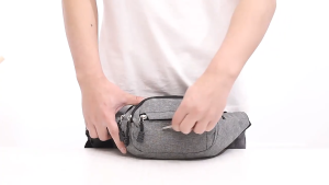 QNQN ถุงเอวผ้า Oxford สีทึบแฟชั่นสีทึบกีฬากลางแจ้งเอวกระเป๋าเอวขนาดกะทัดรัดขนาดใหญ่กระเป๋าแฟชั่นสบาย ๆ เอวกระเป๋ากีฬาแบบพกพาอเนกประสงค์