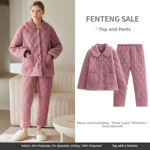 FENTENG | Winter Thick Velvet Anti-Static Pajamas