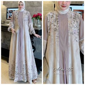 damla id set hijab gamis 2025 edisi hanum dan ainun set aka adm set amore by ruby