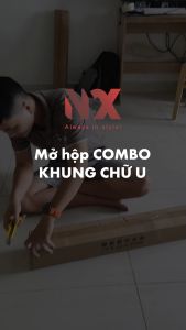 ombo Khung giá treo phông nền chữ U dùng trong studio nhiều kích thước (Tặng kèm 4 kẹp phông nền)
