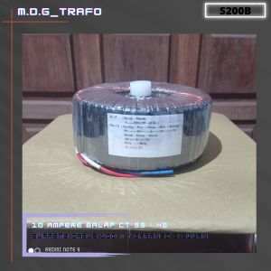 trafo toroid donat 10A balap CT 55v - 45v murni