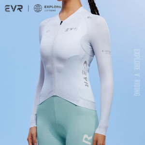 evr | Áo Đua Xe Đạp Nữ Dài Tay Có Tính Năng Phản Quang Thoáng Khí Mùa Xuân