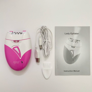 Kemei USB Rechargeable Epilator Women Electric Hair Remover Female Epilator Face Depilation Leg Depilatory KM-189A