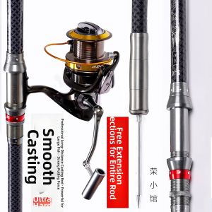 Long Casting Ultra Hard Fishing Rod Set