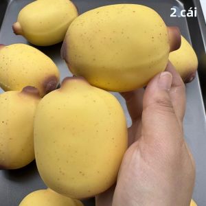 Bóng Xả Stress Hình Chuối Mè Giòn Đồ Chơi Giảm Căng Thẳng Thủ Công Cho Người Lớn Dạng Khối Tròn Chứa Chất Liệu ASMR Bóng Bóp Giòn.
