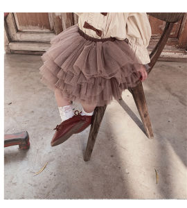 เด็กหญิงตัวเล็กๆ Tutu กระโปรงสีดําปุยเด็กวัยหัดเดิน Tulle เจ้าหญิงบอลชุด Pettiskirt บัลเล่ต์เต้นรําเด็ก/วันเกิดกระโปรง 1-7 T