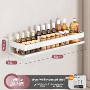 Drill-Free Wall-Mounted Stainless Steel Storage Rack