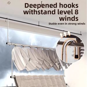 ZHIZHOU | Stainless Steel Telescopic Clothes Drying Pole