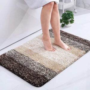VIKAMA Giả Cashmere Thảm Tóc Dài Thấm Hút Mềm Mại Cho Phòng Tắm Phòng Ngủ Phòng Khách Phong Cách Hiện Đại Trang Trí Nhà Thảm