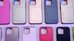 Ốp Điện Thoại Samsung S25 Ultra S23 S20 S21 S22 S24 Ultra Plus FE Cao Cấp Màu Trơn Có Khe Đựng Thẻ Chống Sốc Bảo Vệ Toàn Diện