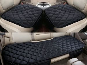 3PCS Car Seat Cover Universal Plush Non Slip Mat Cushion Set Chair Protector Auto Interior Accessori