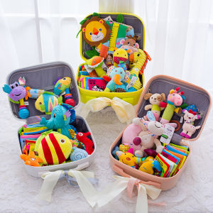 High-End One Month Old Baby Newborn Toy Set Gift Box