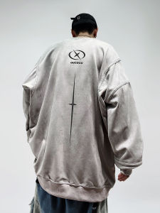 Hiphop Street Style Loose Leisure Suede Velvet Long Sleeve Jacket