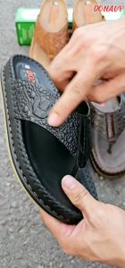 Dép Kẹp Nam Da Bò Thật Cao Cấp May Full Handmade Quai + Đế Chắc Chắn Hàng Chất Lượng Cao V.KBXIT