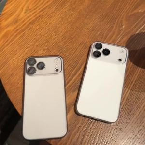 Luxury Frosted Glass Matte Transparent Phone Case For iPhone 17 Pro Max 12 13 14 15 16 ProMax Lens Protection Shockproof Cover