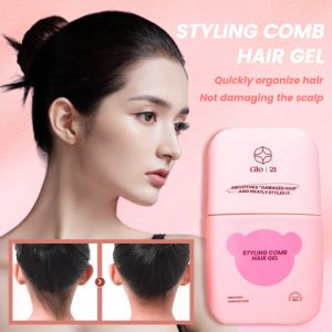 ✨Low Price Entry✨Hair Styling Comb Gel/Hair Taming Gel/Hair Styling Tool/Styling Comb And Hair Cream/Small And Convenient Tool For Tidying Up Broken Hair定型梳碎发膏