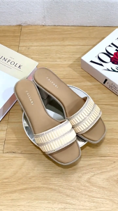 CALVARI - 5CM SELENA Sandal Wanita Korea Wedges Casual Kekinian Size 36 - 40 Sendal Cewek Kasual