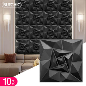 10pcs 30x30cm 3D Art Wall Panel background wall decoration exterior 3D wall Sticker suitable room bathroom ceiling hotel office