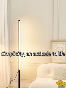 Baierdi Minimalist Nordic LED floor lamp standing lamp for living room and bedroom bedside lamp corner lamp popular eye-protecting ambient light