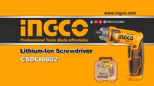 Ingco Lithium-Ion Cordless Electric Screwdriver Set Rechargeable Electric Tool with 46pcs Accessories ICPT