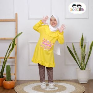 Setelan Baju Koko Anak Laki Laki Boogiea Set Celana Tunik Anak Perempuan Boogiea Baju Muslim Anak Perempuan Lengan Panjang Baju Muslim Anak Laki-laki Set Kurta Anak Laki Laki Setelan Tunik dan Celana Panjang Anak Perempuan Bonus Tasbih
