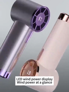 🔥【100 Turbine Hurricane Gears】Handheld Bladeless Cool Fan! 3000mAh Long Battery Life + LED Digital Display ✨Portable Outdoor Air Conditioner・Cools Down 5℃ Instantly#XFS02#