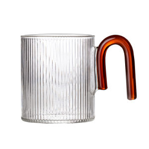 แก้วน้ำรับประทานอาหารแบบทนความร้อนได้ แก้วน้ำกาแฟ แก้วน้ำนม ดีไซน์สร้างสรรค์ ดีไซน์เรียบง่าย ดีไซน์สีสันสดใส สำหรับคู่รัก