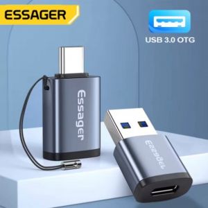 Essager USB 3.0 Type-C OTG Adapter Type C USB C Male To USB Female Converter For Macbook Xiaomi Samsung S20 USBC OTG Connector