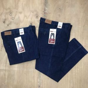 Quần jean thụng nam Trung Niên. Quần bò thụng túi chéo có ly. Quần jean nam chất co giãn túi chéo Cao Cấp+ Ảnh thật