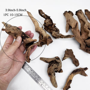 1PC 10-20CM Natural Aquarium Sinkable Driftwood Fish Tank Decoration Wood Aquatic Plants Landscape