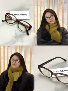 【 In Stock 】New Anti Blue Light Cat Eye Womens Glasses Frame Color Changing Myopia Dual-use Glasses Frame Warna Mengganti Kacamata Perempuan 女款防蓝光变色眼镜