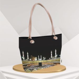 (Promo 6 pcs)Totebag Couple tali Sumbu Oleh Oleh Umroh Haji