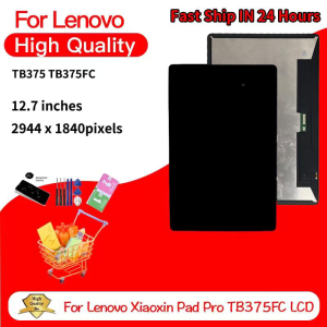 vbpbsql | 12.7"inch For Lenovo Xiaoxin Pad Pro Tab TB375FC LCD Display Touch Screen Digitizer Panel Glass Full Assembly Repair Parts