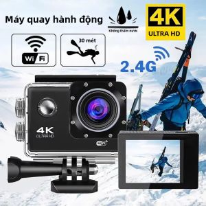 Camera Hành Động 4K 1080P/30FPS WiFi 2.0 Chống Nước Dưới Nước Quay Video Gắn Mũ Bảo Hiểm Camera Thể Thao Mini Ngoài Trời Với Góc Quay 170 Độ
