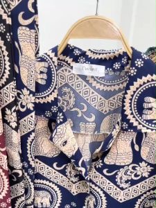 P22315 Set ช้าง 3 ชิ้น เสื้อเชิ้ตแขนสั้น + กางเกงขาสั้น +สายโบว์