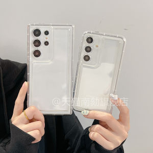 Transparent Shockproof Full Cover Protection Case for Samsung S25 Ultra Edge S24U S23 S22 plus S21FE Note20 - Durable Soft Shell