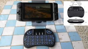 แป้นพิมพ์ไร้สาย Mini Wireless Keyboard 2.4 Ghz Touch pad (มีอักษร ไทย-อังกฤษ ในแป้นพิมพ์)