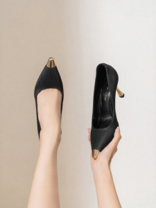 Josiny | Black Autumn Comfortable High Heels Stiletto Pointed Toe