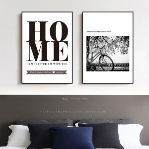 โมเดิร์นมินิมอลลิสต์ สีดำ สีขาว สไตล์นอร์ดิกห้องนอนศิลปะบนกำแพงภาพวาดตกแต่งสำหรับห้องนั่งเล่นร้านอาหารทางเข้าพื้นหลัง