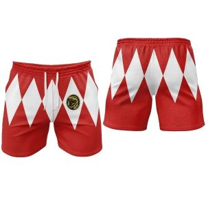 Bandai | Quần Short In 3D Power Rangers Dành Cho Người Lớn Và Trẻ Em Dùng Cho Cosplay Thể Thao Mặc Thường Ngày Chất Liệu Polyester Kiểu Dáng Rộng Rãi Thích Hợp Cho Mùa Hè