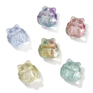 18x18mm  5pcs/bag Glass Nine Tailed Fox Beads For Handmade Bracelet Necklace Earring Keychain DIY Craft Jewelry Making Accessories