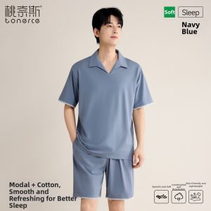 TONERCE | Summer Lightweight Mens Sleepwear Set