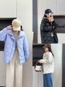 Áo Khoác Cotton Màu Trơn Có Khóa Kéo Cổ Đứng Chống Gió Cỡ Lớn Đa Năng Cho Nữ Áo Khoác Cardigan Tay Áo Dài Thường Ngày Mùa Đông