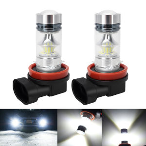 KEVANLY | 2 Chiếc H11 H8 LED Ô Tô Sương Mù Bóng Đèn 4300K ​​6000K Trắng Siêu Sáng DRL Tự Động Đèn LED Chất Liệu Nhôm Cao Cấp