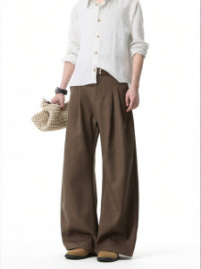Quần Tây Nam Kiểu A Đôi Nếp Xệ Thẳng Classic