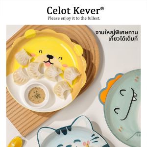 Special Compartments Ceramic Plate Breakfast Dish