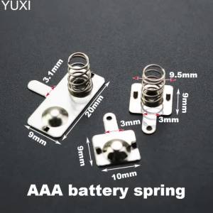 YUXI 1set AAA Remote Control Battery Contact Spring Terminal Positive And Negative Double Plate9*20mm 9*9.5mm 9*10mm