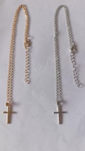 Fashion Christian Jesus Cross Necklaces Silver Color Long Chain Simple Pendants For Women Men Jewelry Gifts Dropshipping